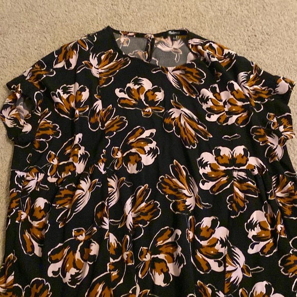 Madewell black floral blouse size small - Picture 3 of 5